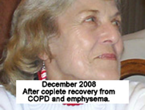 my mom after her recovery from copd